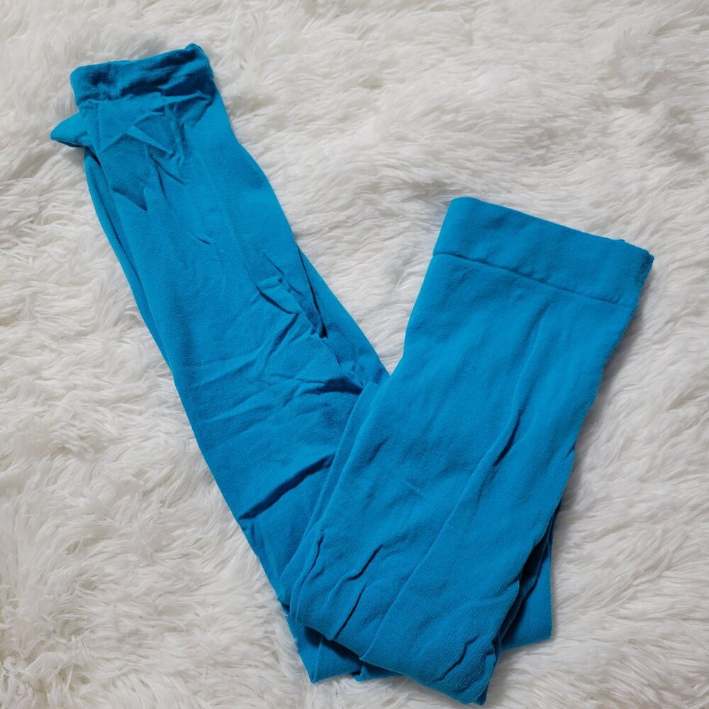 Bright Blue Footless Tights